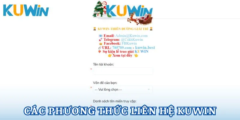 Liên hệ Kuwin với đa dạng phương thức